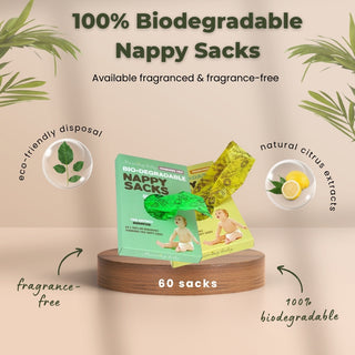 60 Pack of Biodegradable Nappy Sacks