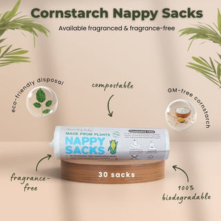 30 Pack of Cornstarch Nappy Sacks