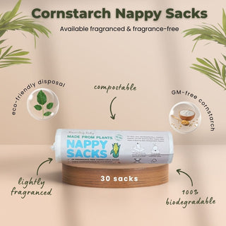 30 Pack of Cornstarch Nappy Sacks