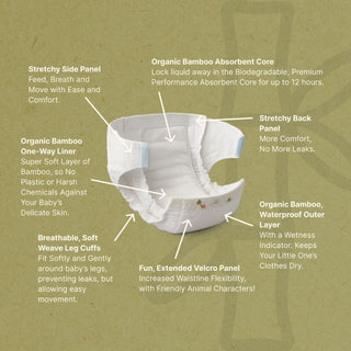 Organic Bamboo Nappies - Free Trial Pack