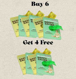 60 Pack of Biodegradable Nappy Sacks