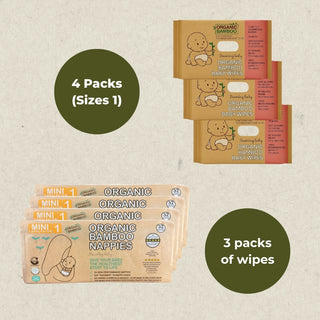 Bamboo Nappy and Wipes Bundle