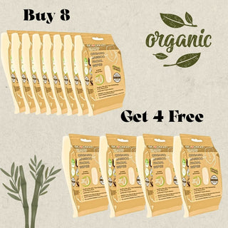 Ecopeach Organic Bamboo Facial Cleansing Wipes