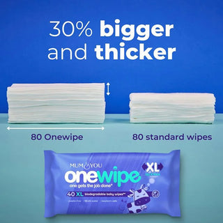 Onewipe Extra large big & thick biodegradable wipes 10 Pack