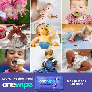 Onewipe Extra large big & thick biodegradable wipes 10 Pack