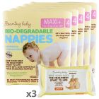 Beaming Baby Biodegradable Nappies Subscription, Size 4, Save 17%