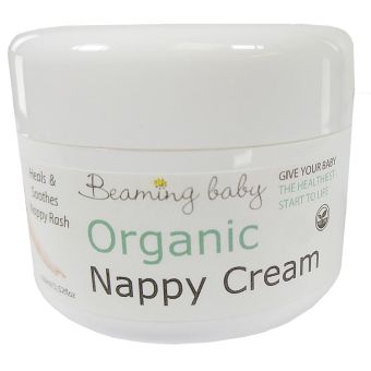 Over 80% Organic Ingredients Beaming Baby Organic Nappy Cream 100ml - Bulk Buy and Save 10%!