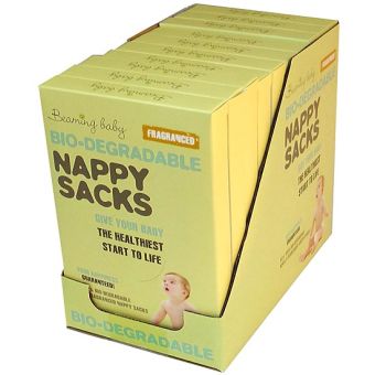 Beaming Baby Bio-Degradable Nappy Sacks, FRAGRANCED (60 sacks) - Bulk Buy Offer