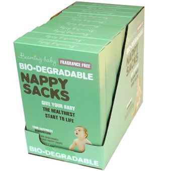Beaming Baby Bio-Degradable Nappy Sacks, FRAGRANCED (60 sacks) - Bulk Buy Offer