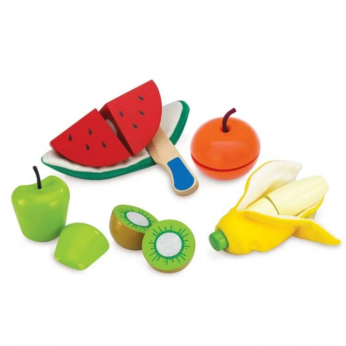 Beaming Baby Beaming Baby Cut and Peel Fruits Set Wooden Baby Toy 12 36 Months
